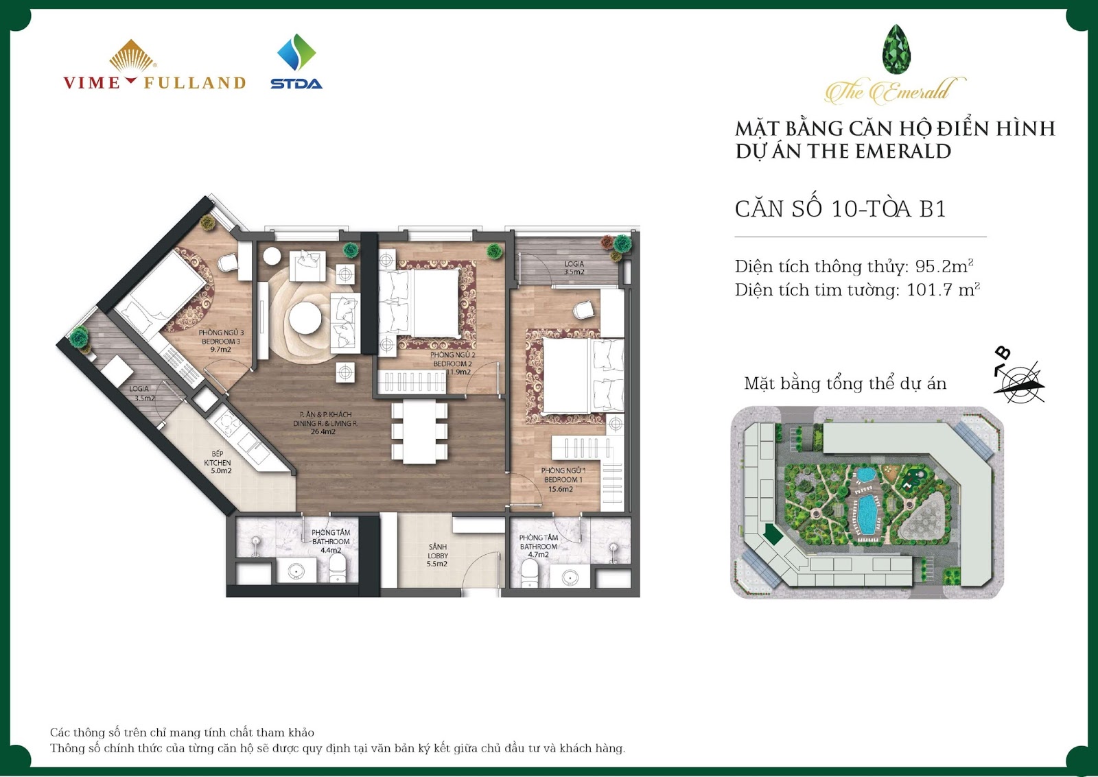 Thiết kế chi tiết mặt bằng căn hộ tòa B dự án The Emerald Mỹ Đình Thiết kế chi tiết mặt bằng căn hộ tòa B dự án The Emerald Mỹ Đình