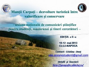 Sesiunea ”Munții Carpați - dezvoltare turistică între valorificare și conservare”, Cluj-Napoca