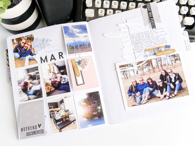 Documenting and scrapbooking in a weekly album not too different from Project Life. But much more streamlined. Using Heidi Swapp Storyline Chapters to tell your story.