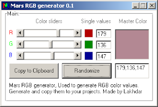 Public Domain Tools: Mars RGB generator 0.1