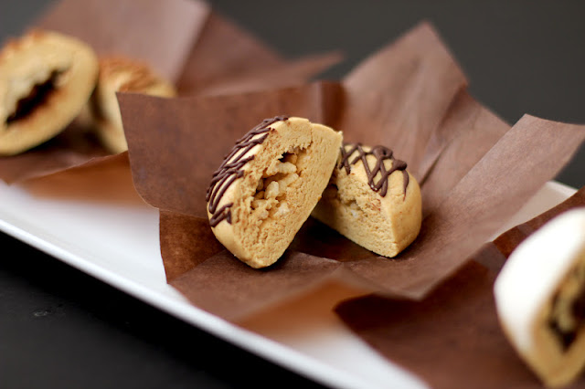 Healthy Peanut Butter Surprise Power Bonbons, made THREE ways! Rich, sweet, and uber fudgy, these peanut butter energy bites will fuel your day!