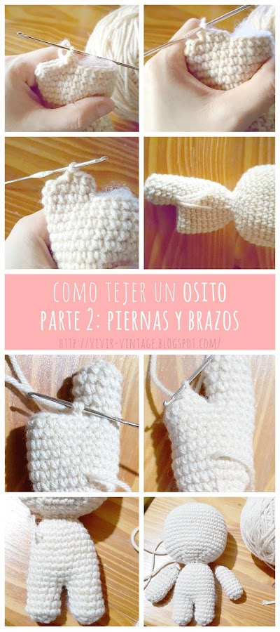 foto-tutorial oso amigurumi