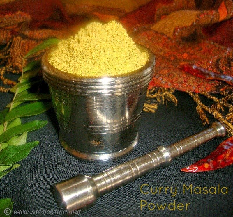 Sailaja Kitchen...A site for all food lovers! Curry Masala Powder