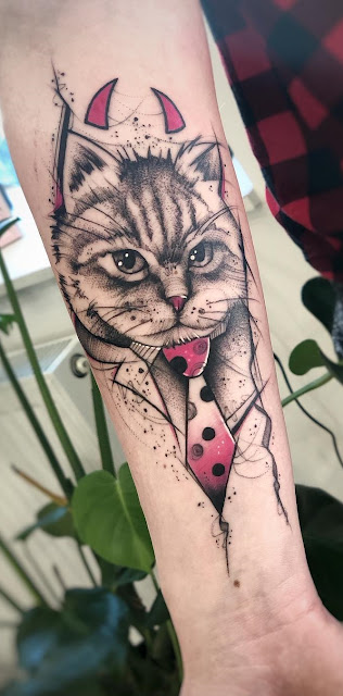 Tatuagens femininas de gatos Tatuagens femininas de gatos