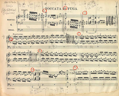 Stealing and giving odour: Bach, Toccata and Fugue in D minor, organ