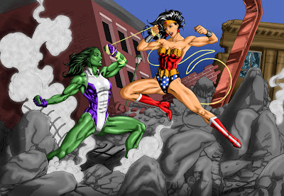 Wonder Woman vs She-Hulk