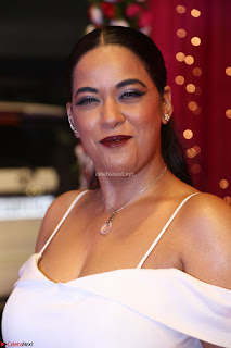 Mumaith Khan Spicy pics in Deep Neck White Gown at Zee Telugu Apsara Awards 2017 9th April 2017~  Exclusive