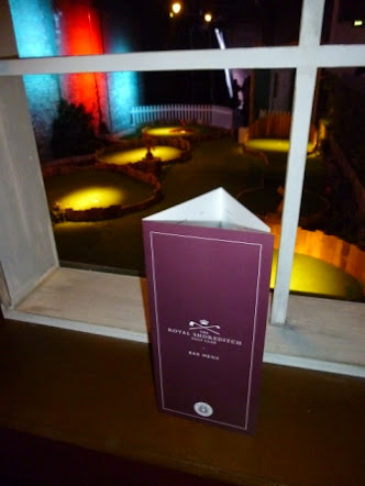 A view of the course from the Swingers Crazy Golf Clubhouse Swingers Crazy Golf in Shoreditch, London