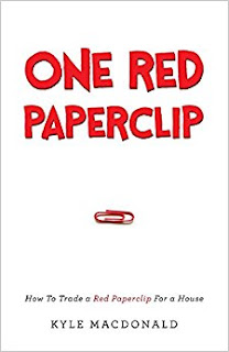One red paperclip