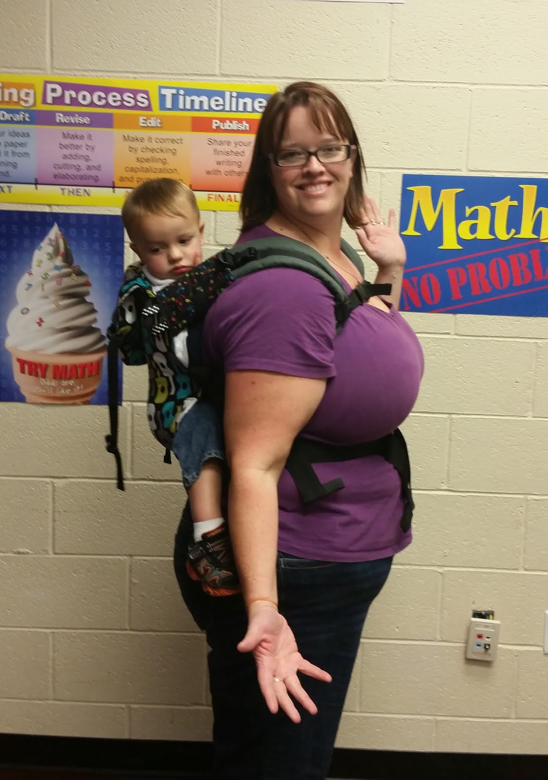 Babywearing International of Phoenix Carry of the Month Soft Structured Carrier in a Back Carry