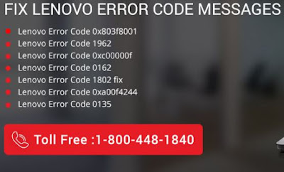 Lenovo Computer Laptop Error Codes Message