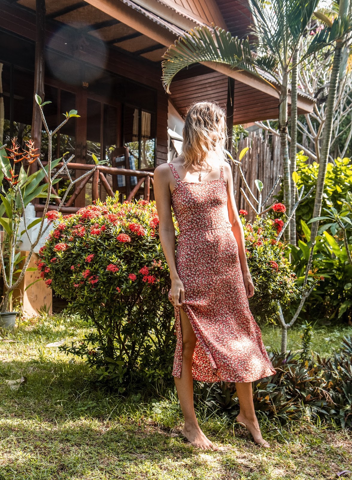 faithfull katergo midi dress