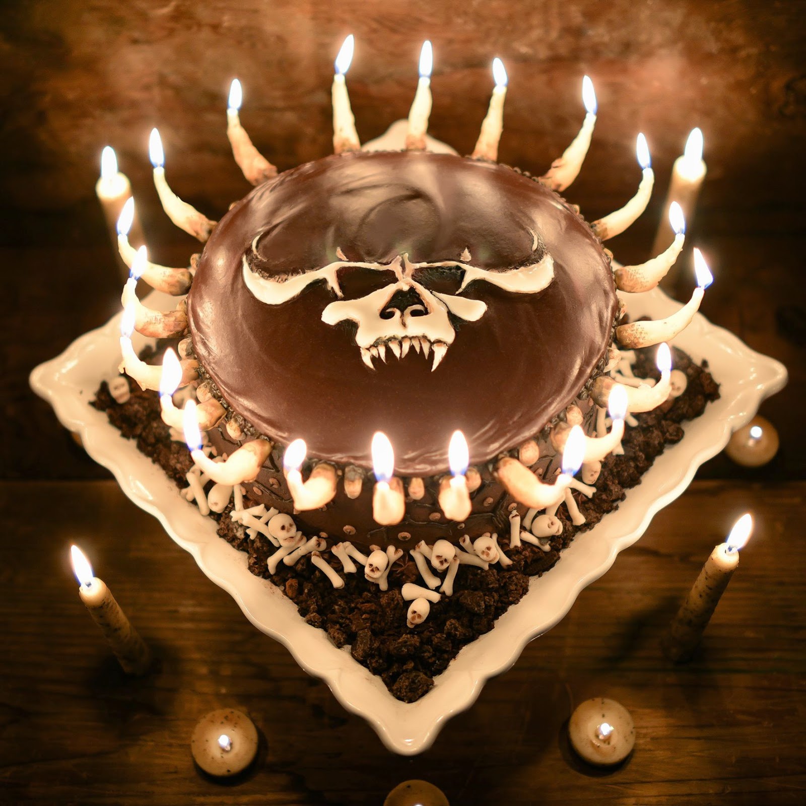 恐怖料理之“哭泣的骷髅”红丝绒蛋糕，而比蛋糕更可怕的是......_哔哩哔哩_bilibili