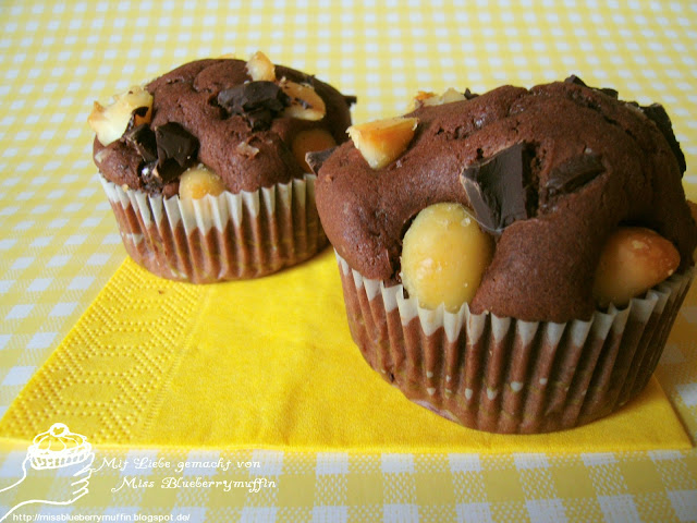 Schokoladen-Macadamia-Muffins