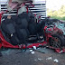 Motorista sobrevive após ter carro prensado entre ônibus e caminhão em Ponta Grossa