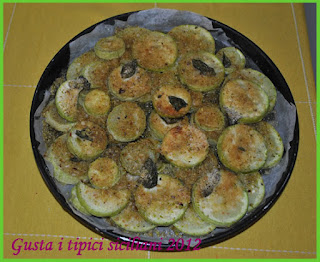 zucchina gratinata con pistacchio di bronte