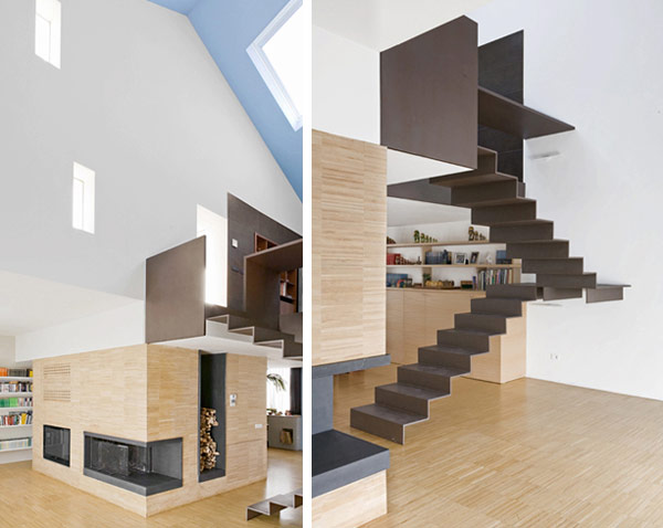 desain anak tangga rumah minimalis  Kumpulan Contoh Desain Tangga Populer