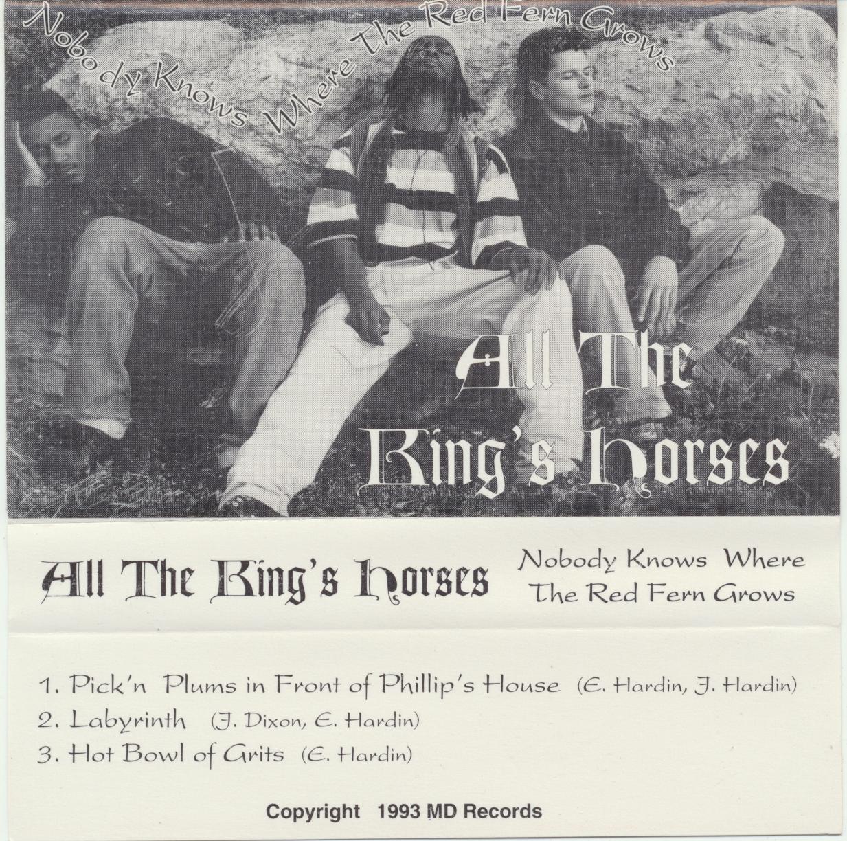 Karmina - all the King's Horses обложка альбома. 1995 - Raoul and the Kings of Spain. Nobody know where