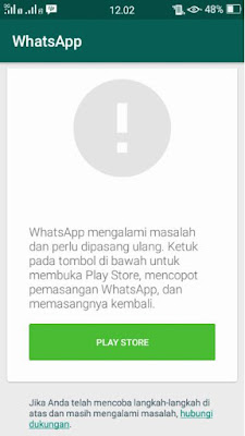 Mengatasi WhatsApp Yang Tidak Bisa Dijalankan Setelah Diinstall