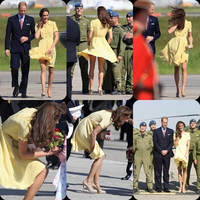 Photos of Kate Middleton With Wind-Blown Skirt | Celebrity