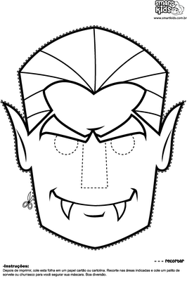 Desenho de vampiro de desenho animado com abóbora de halloween para colorir