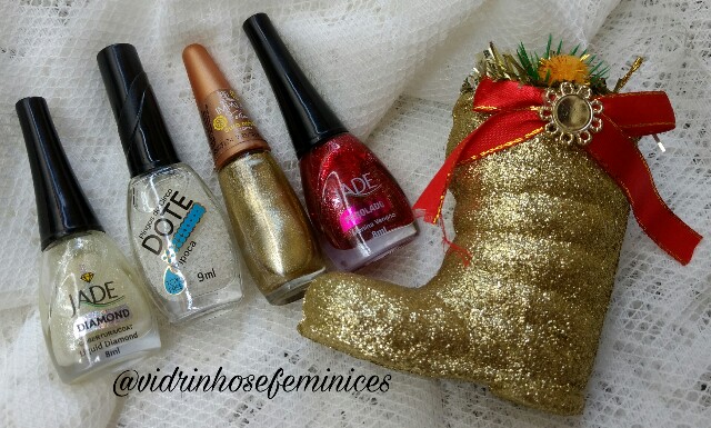 Inspiração Natalina Unhas natalinas