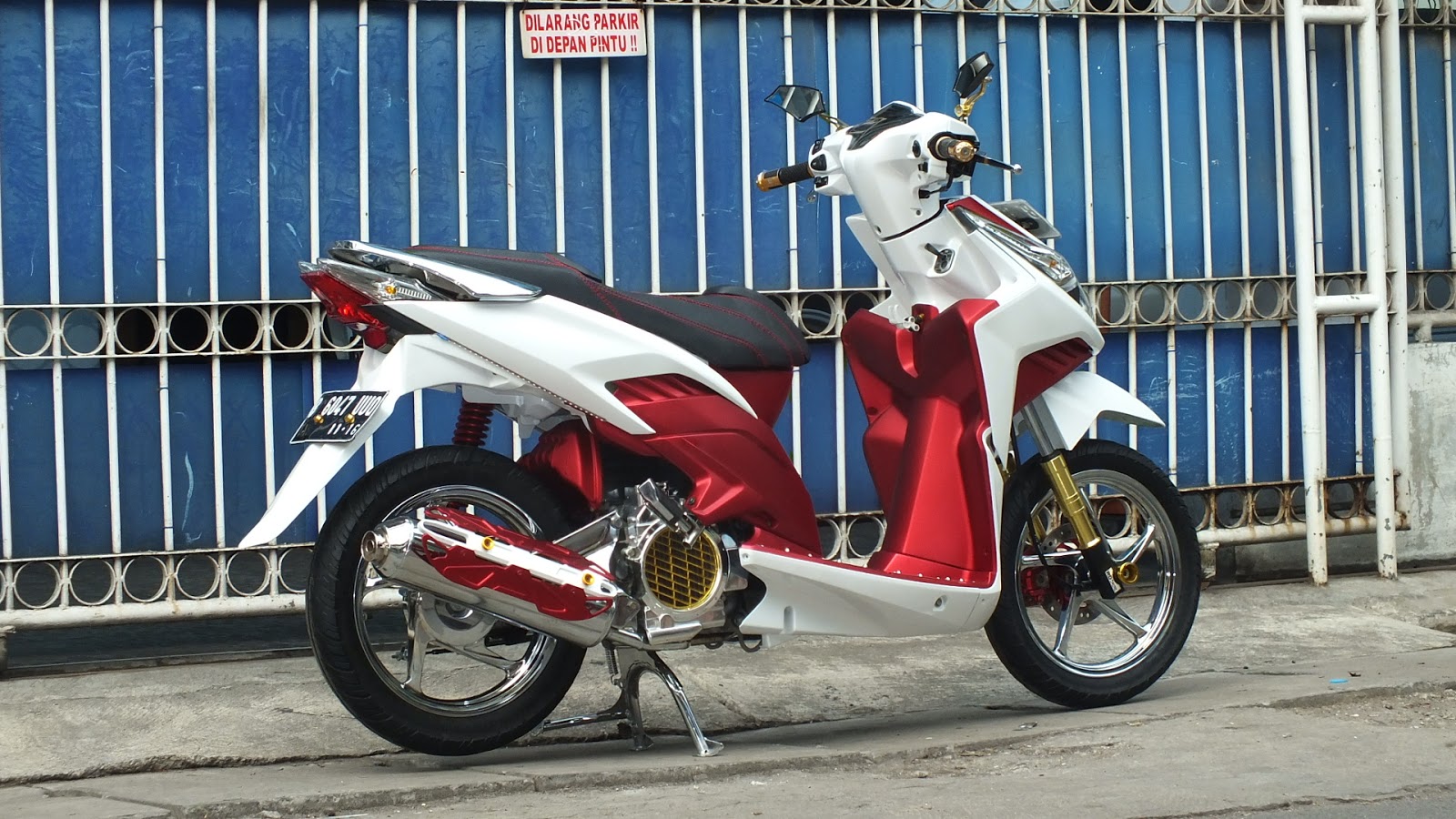  Modifikasi  JOK  MOTOR  JOK  HONDA VARIO TECHNO 110 Model 