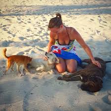 Remax Vip Belize: Actual beach dogs