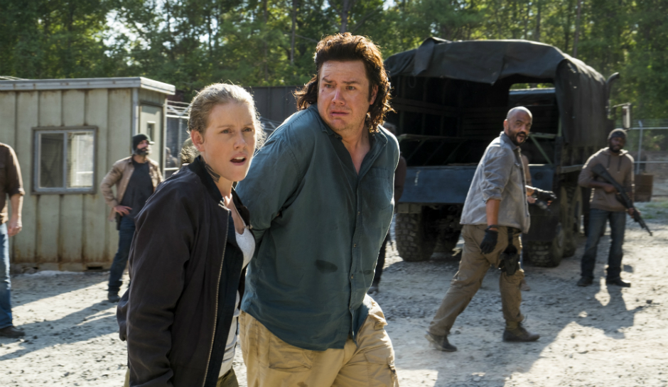 Eugene en el episodio Hostilities and Calamities de The Walking Dead