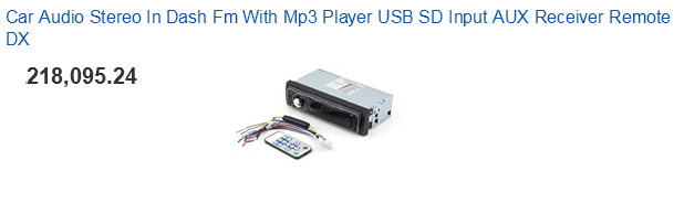 Harga Audio Sound System Mobil