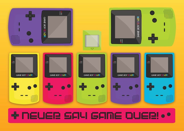 15+ Gameboy Games Consoles Vector Art Graphics