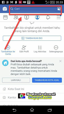 cara mencari teman di aplikasi facebook android