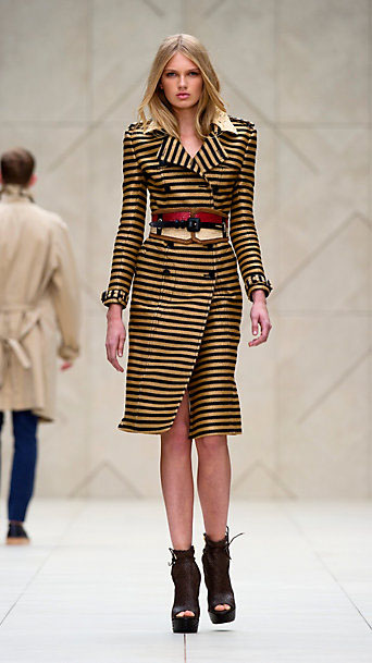 burberry striped trench coat