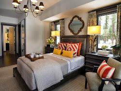 bedroom master dream hgtv decor colors masculine rustic bed bold warm gray inspired bedrooms homes modern inviting orange luxury burnt