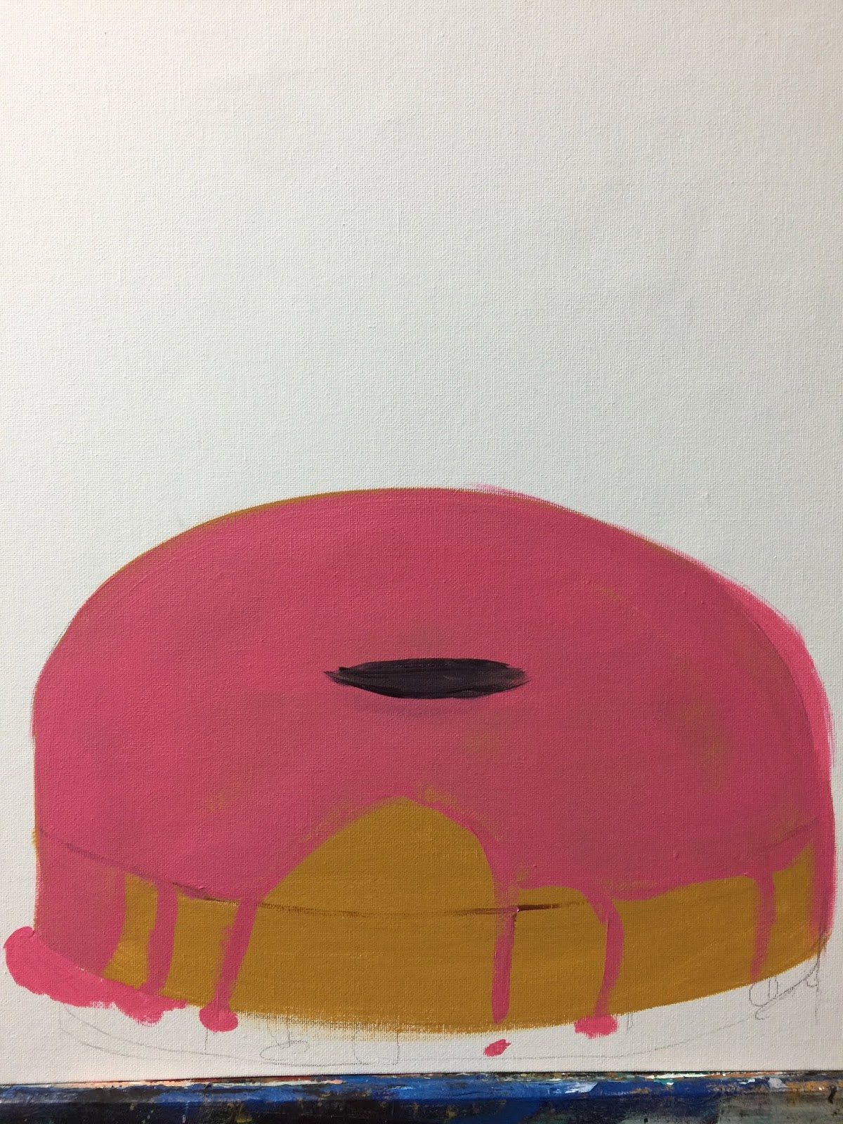 The Scumblings Of An Obsessive Artist Blue Fairy On A Pink Donut
