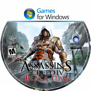 Assassins Creed 4 black - Disk Label