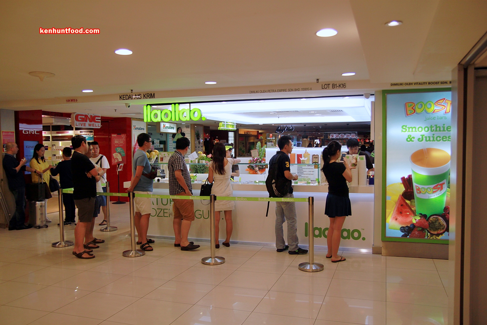 Ken Hunts Food Llao Llao Frozen Yogurt Gurney Plaza, Penang.