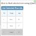 Find Selected table row using jQuery