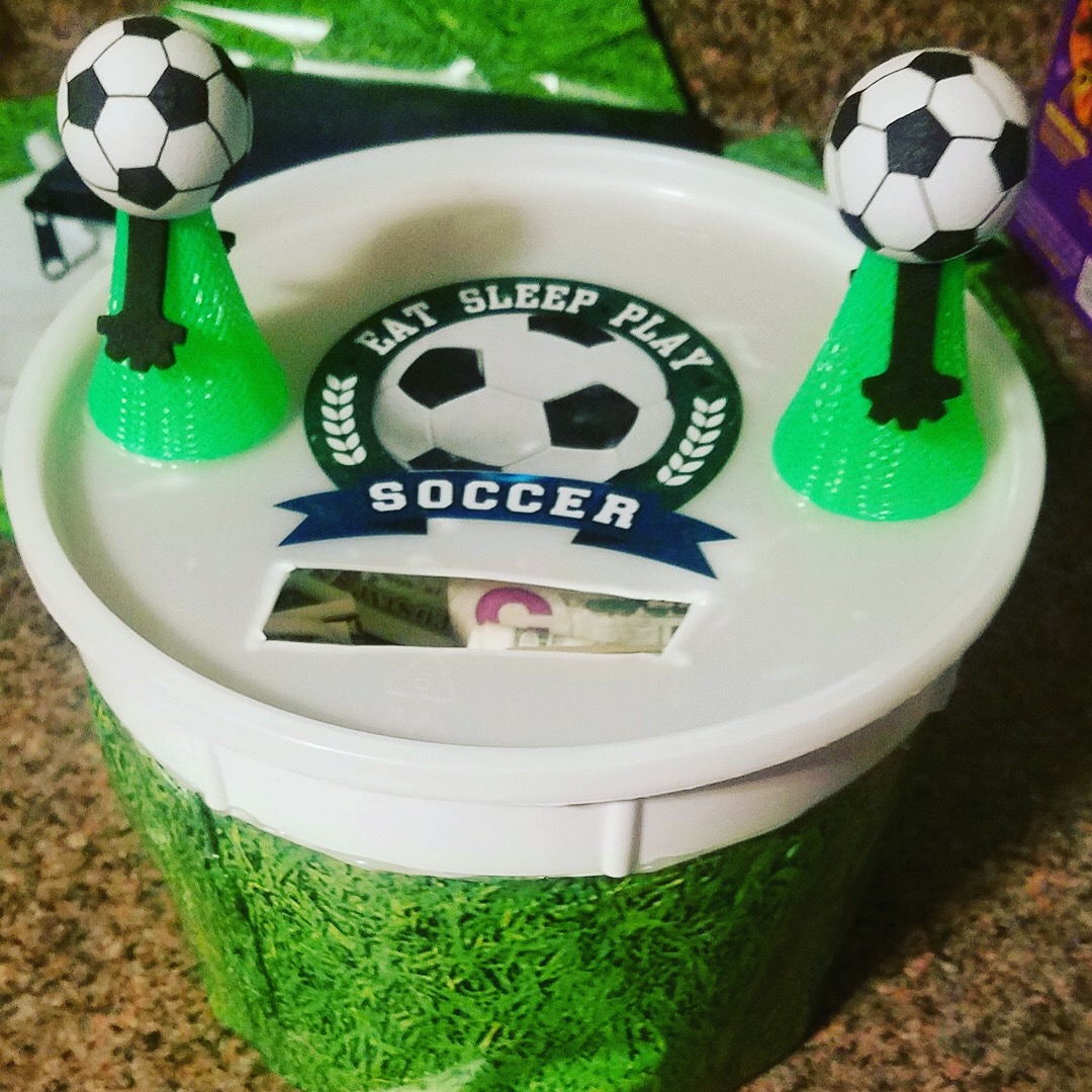 Confessions of a Sports Mama Team Mama Idea Touchdown Jar!