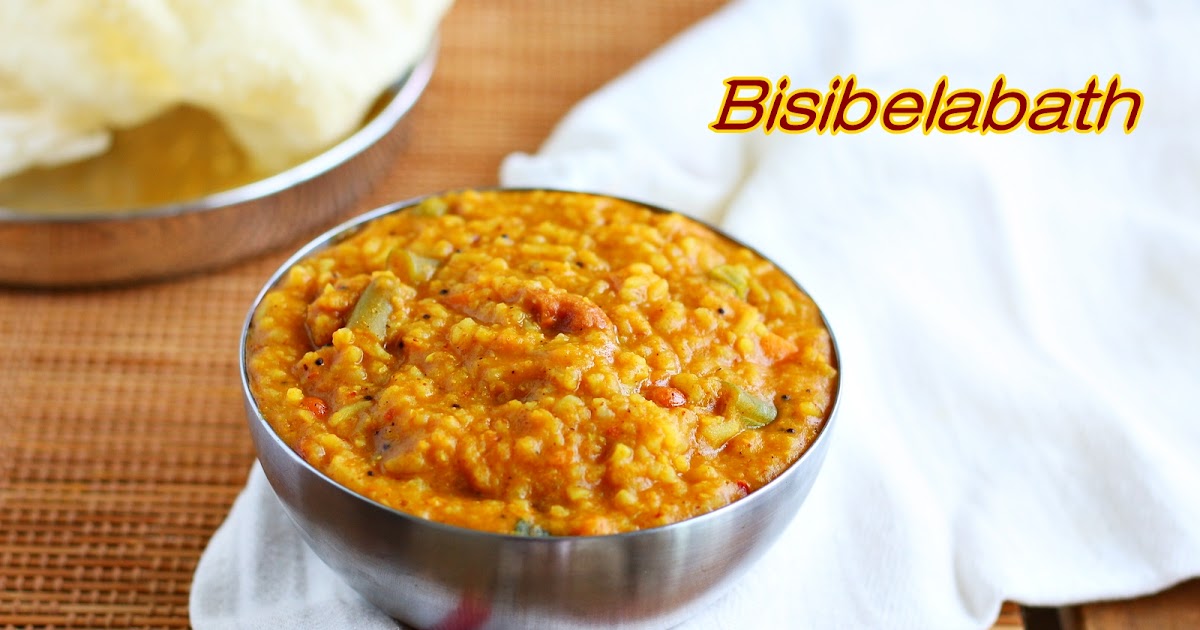 BISIBELABATH RECIPE HOW TO MAKE BISI BELE BATH Jeyashri's Kitchen