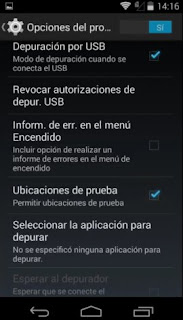 Depuración de USB