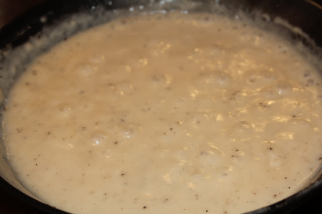 Image result for brown gravy in black skillet