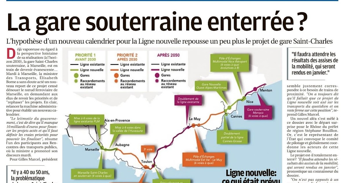 Vivre à Gémenos LN PCA La gare souterraine enterrée