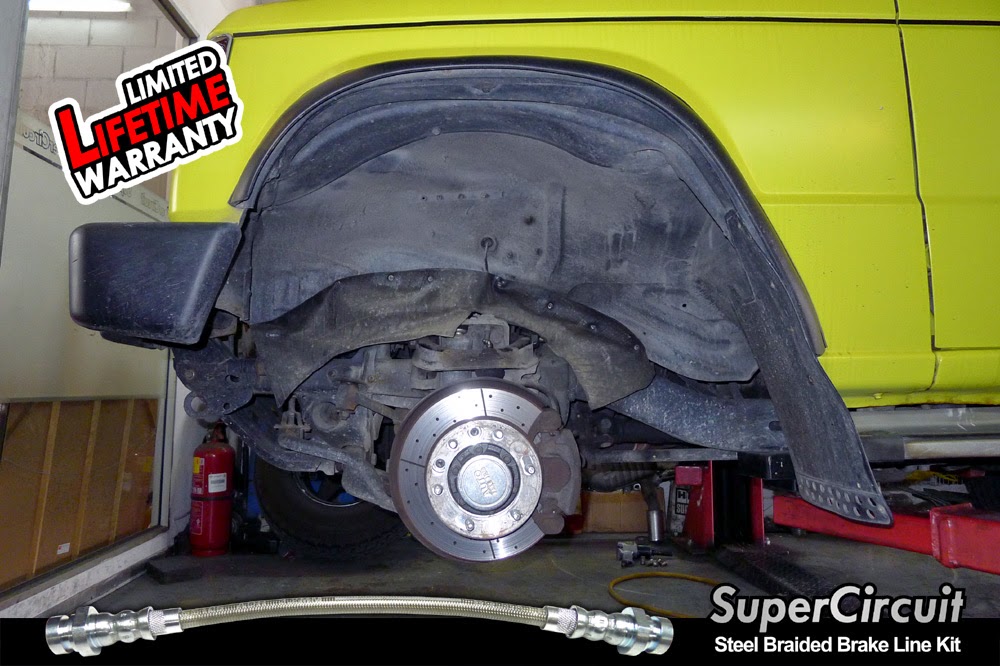 SUPERCIRCUIT Steel Braided Brake Lines Mitsubishi Pajero Steel Braided