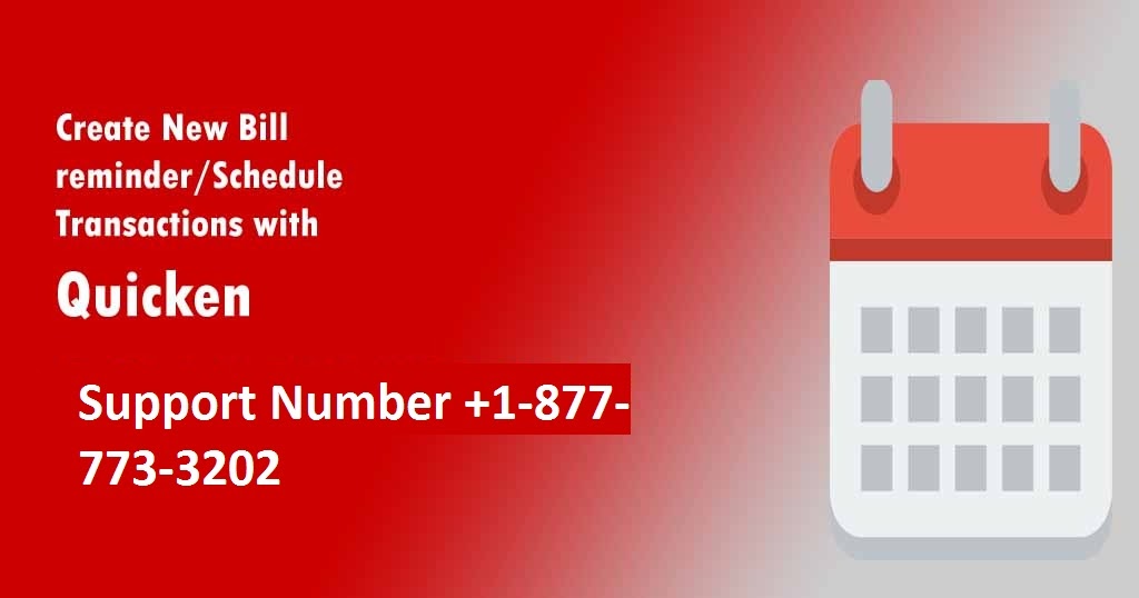 How to Create Bill Reminder and Schedule Transactions in Quicken