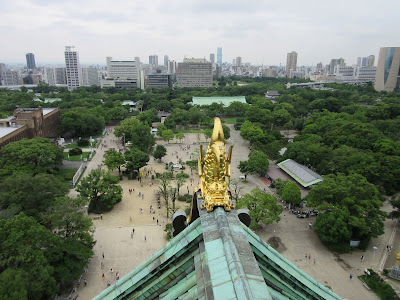 Vistas desde el castillo de Osaka