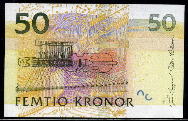 Sweden Currency 50 Swedish Kronor Krona money image