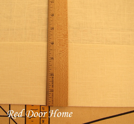 Red Door Home How to Sew Curtain Panels with Lining and/or Interlining