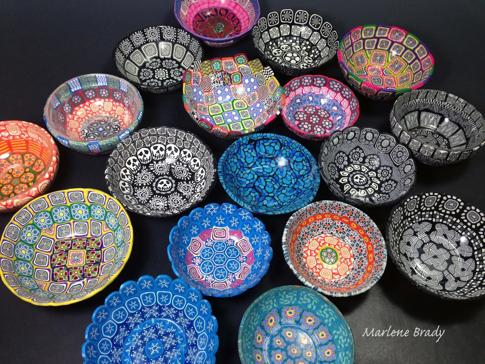 Marlene Brady: Polymer Clay Bowls