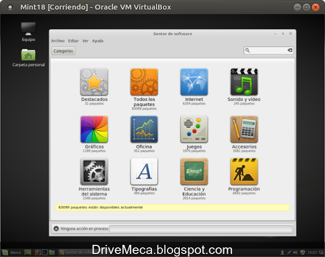 DriveMeca instalando Linux Mint Sarah paso a paso